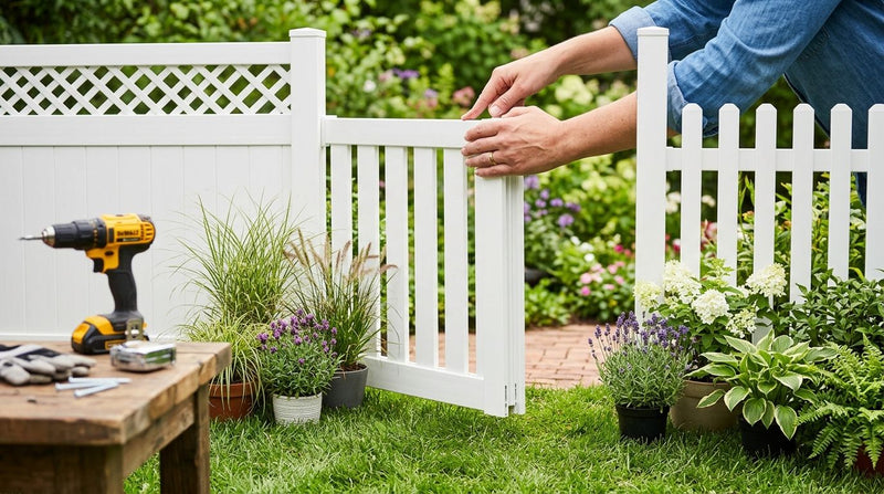 Idee recinzioni giardino fai da te: PVC facile e duraturo