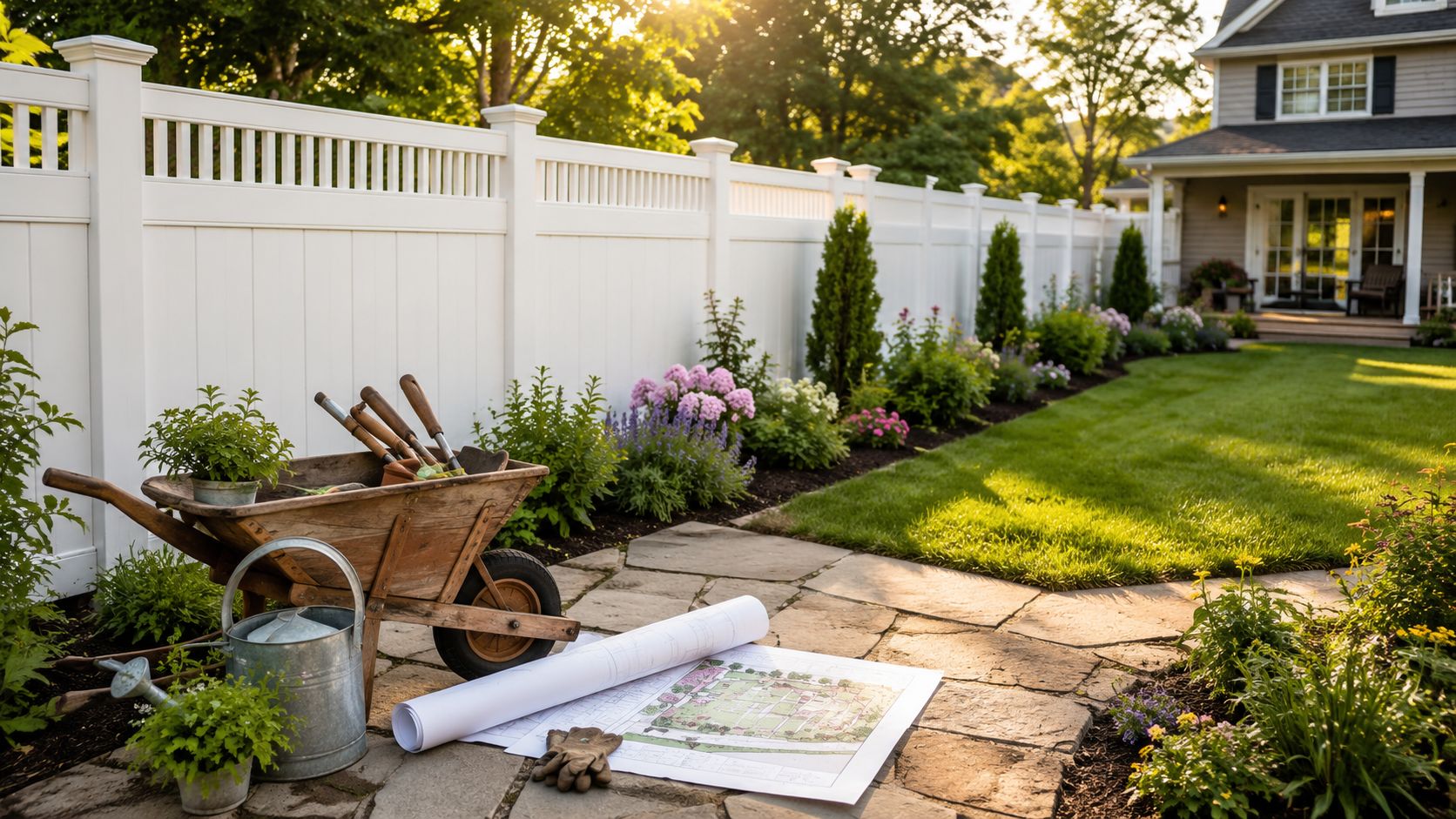 Come sistemare un giardino: guida alla recinzione in PVC
