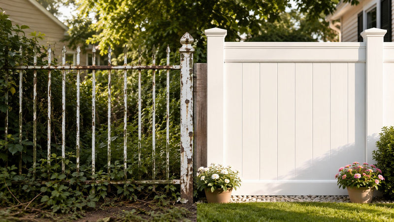 Recinzioni in metallo per giardino perché preferire il PVC