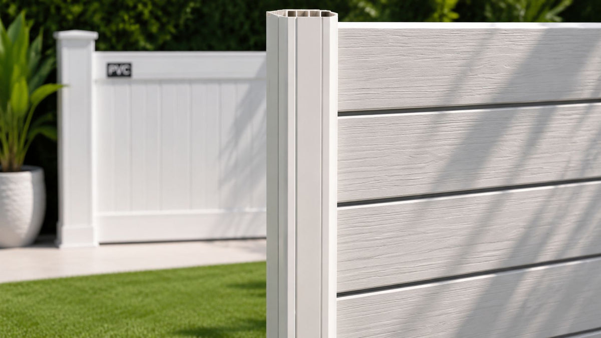 Alluminio bianco effetto legno per recinzioni in PVC