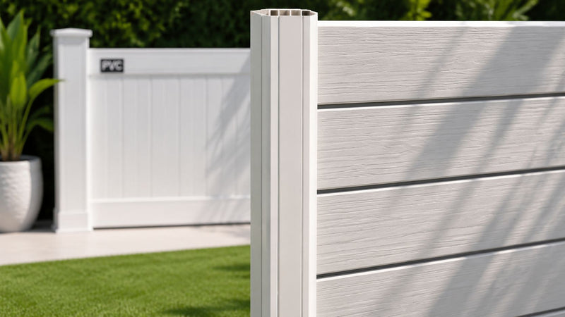 Alluminio bianco effetto legno per recinzioni in PVC