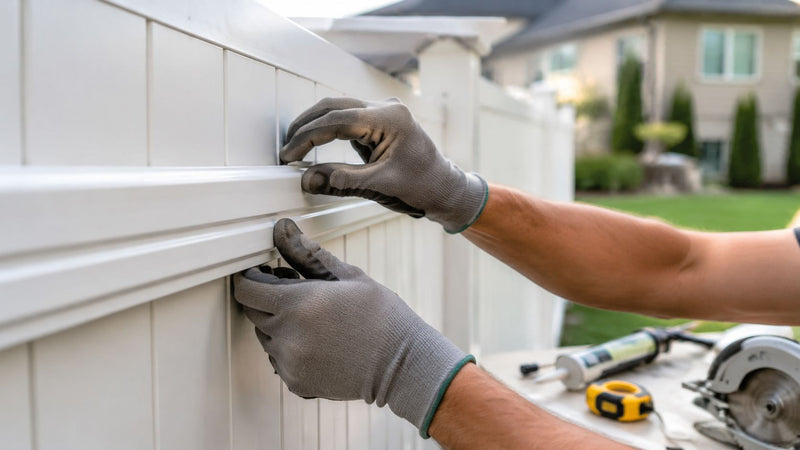 Coprifilo PVC bianco per recinzione: guida al montaggio